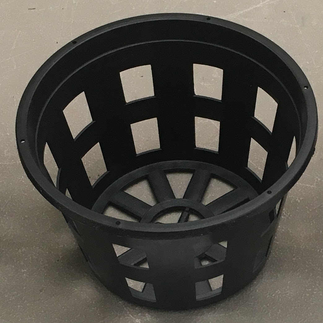 Round Plastic Net Pot 5.0"(Dia.)x 3"(Height) — Orchid Supplies, Natt's Orchids