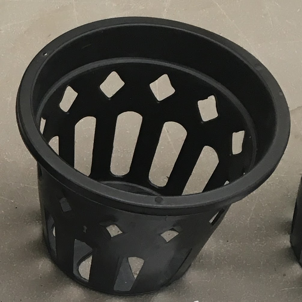Round Plastic Net Pot 4.5"(Dia.)x 3.5"(Height) — Orchid Supplies, Natt's Orchids