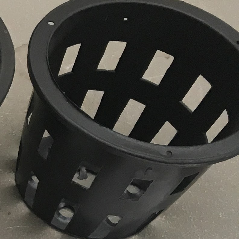 Round Plastic Net Pot 4.0"(Dia.)x 3.0"(Height) — Orchid Supplies, Natt's Orchids