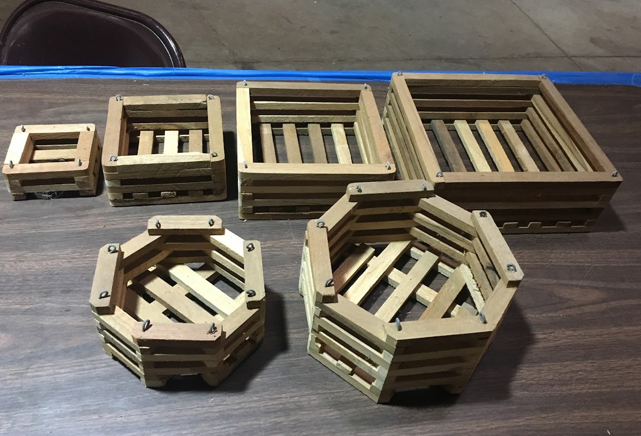 Wooden Basket (Real Teak Wood) Square 10 " x 10" at — Orchid Supplies, Natt's Orchids